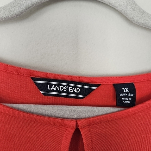 Land's End red short sleeve dress size 1X - Picture 4 of 6